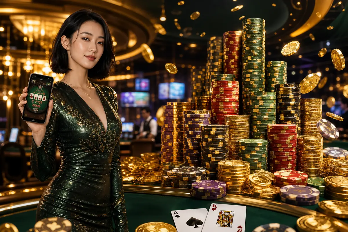 1betmega Casino meja live dealer baccarat